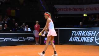 Simona Halep vs Garbine Muguruza - STUTTGART 2015 Highlights
