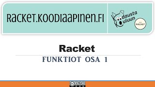 3.1. Racket perusteet: Funktiot (osa 1)