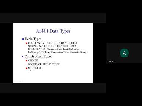 Abstract Syntax Notation 1 ASN 1 – Encoding structure 22 07 20 Session 1