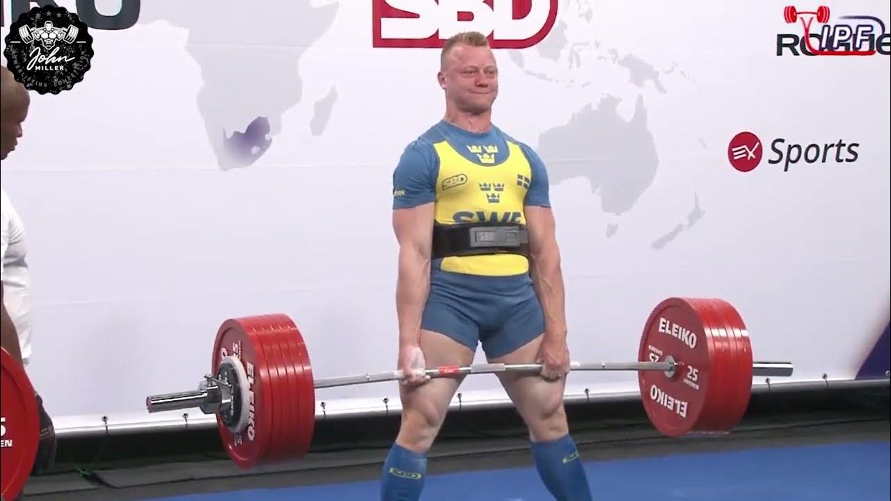 Gustav Hedlund - 5th Place 865kg Total - 93kg Class 2022 IPF World ...