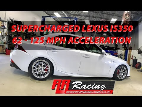 RR Racing 500+hp Supercharged Lexus IS350 Acceleration Run