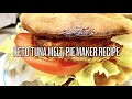 Keto Tuna Melt in a Pie Maker Cheekyricho Cooking Youtube Video Recipe ep.1,475