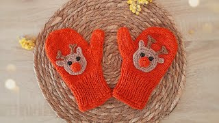 Örgü eldiven yapımı / çocuk eldiveni rudolf knit gloves 1.bölüm #bebekörgümodelleri