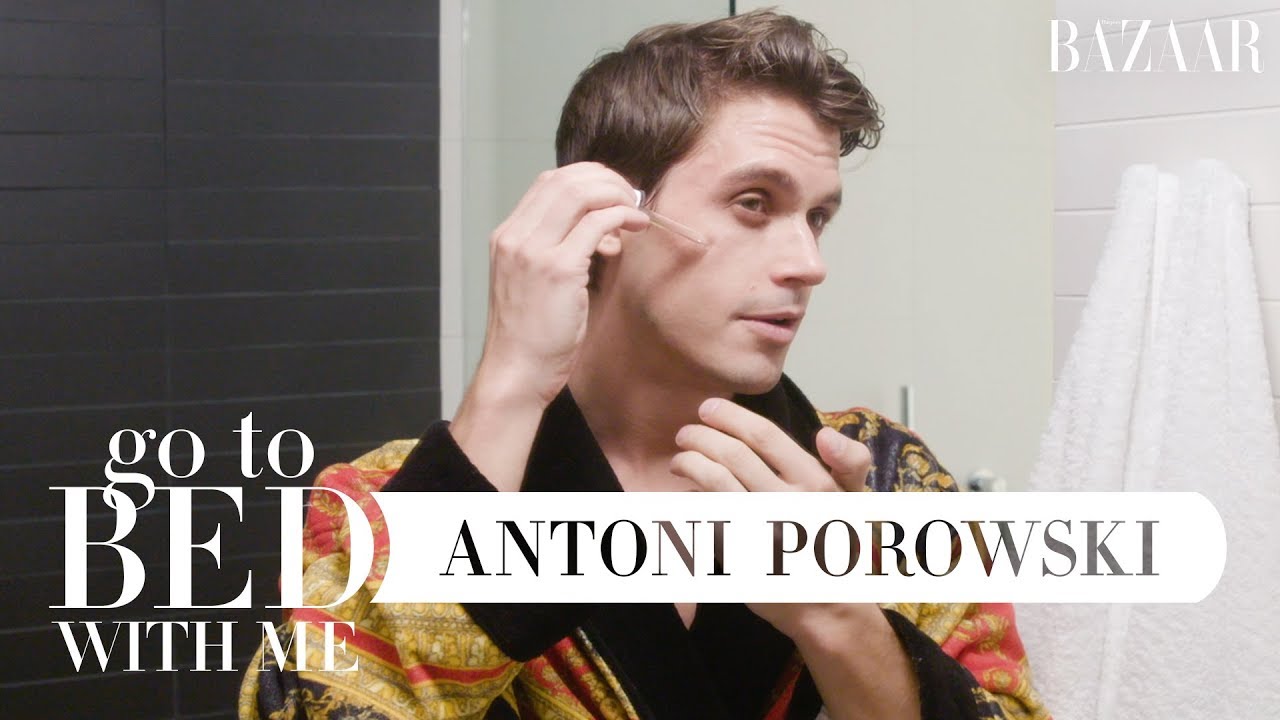 Queer Eye's Antoni Porowski's Nighttime Skincare Routine | Go To Bed With Me | Harper's BAZAAR