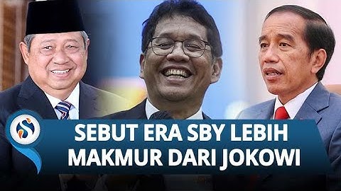 BLAK-BLAKAN Purbaya: "Era SBY Rakyat Lebih Makmur, Meski Infrastruktur Tak Sebanyak Jokowi!"