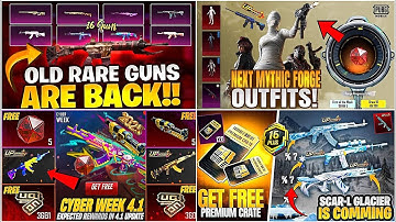 4.1 NEW CYBER WEEK IS HERE😍| M416 LIZARD IS BACK🦎| NEW PREMIUM CRATE😱| 4.1 NEXT MYTHIC FORGE🤯PUBGM