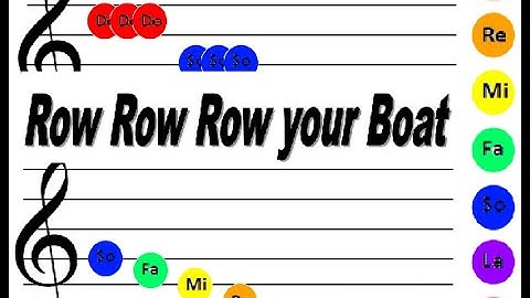 Solfege | Best method to learn Row Row Row your Boat on piano under 30 seconds!