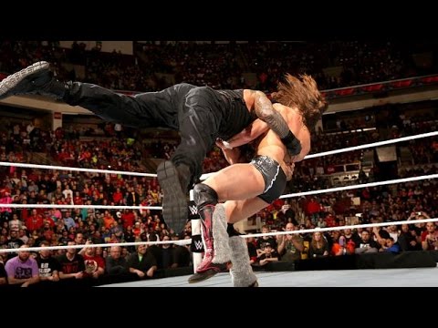 roman reigns spears daniel bryan wwe raw 9th feb 2015 youtube