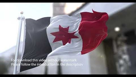 Udmurtia flag with 3d effect blowing in the wind 3D Flag V2 long