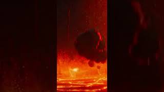 LAVA WATERFALL Planet?! 🌋🌊 #Shorts