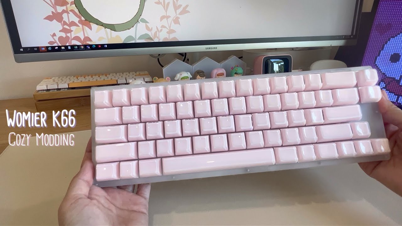 This keyboard is so fun to type | Womier K66 | Neapolitan Ice Cream Switches | Acrylic keyboard