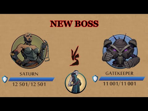 Shadow Fight 2 || SATURN BOSS - NEW BOSS TIER 4 「iOS/Android Gameplay」