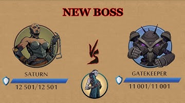 Shadow Fight 2 || SATURN BOSS - NEW BOSS TIER 4 「iOS/Android Gameplay」