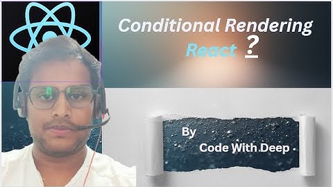 Master Conditional Rendering in React | Clean & Practical Examples #CodewithDeeps #reactjs