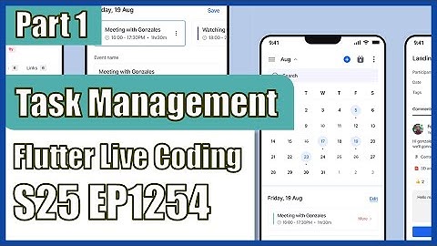 [Flutter] Flutter Live Coding EP1254 (Task Management App Part 1)