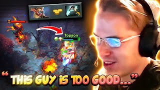 How Topson plays against this MONSTER SHADOW FIEND 😈