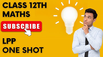 Linear programming problem one shot class 12th maths