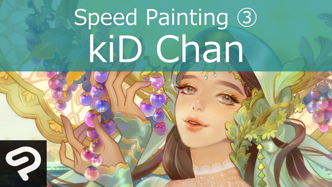 アーティストkid Chanイラストメイキング 3 5 瞳や唇などの調整 Youtube