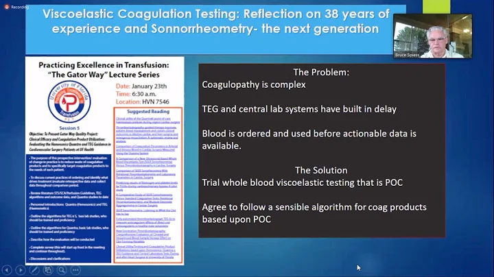 Viscoelastic Coagulation Testing: Reflections on 38 Years of Experience and Sonorheometry  The Next