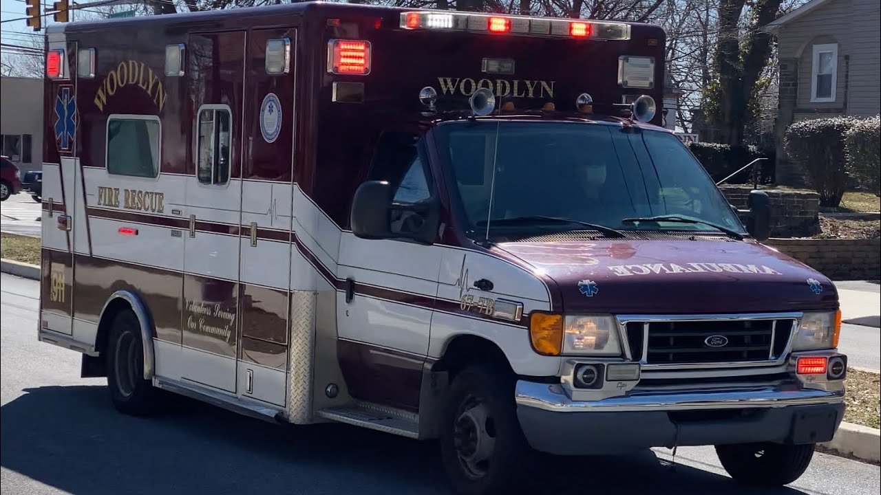 Woodlyn Volunteer Fire Company Ambulance 67B Responding 3321 YouTube