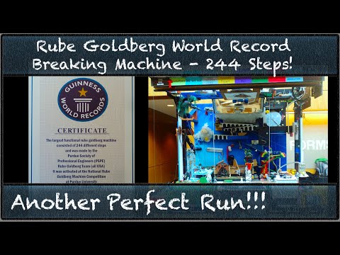 Purdue's Rube Goldberg Machine 2011: World Record Breaking Perfect Run (Unedited)