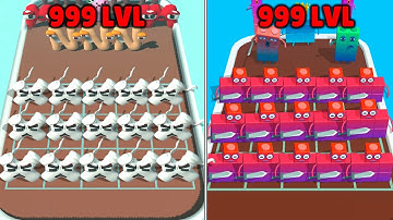 MAX LEVEL in MERGE ALPHABET VS NUMBERBLOCK LORD RUN! #3