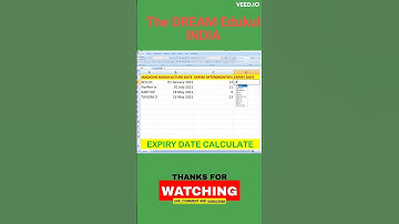 How to Calculate Expiry Date In Excel... #exceltricks #exceltips