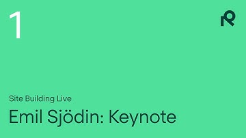Site Building Live: Keynote with Refined CEO Emil Sjödin