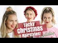 Easy Tacky Christmas Hairstyles Tutorial - KayleyMelissa