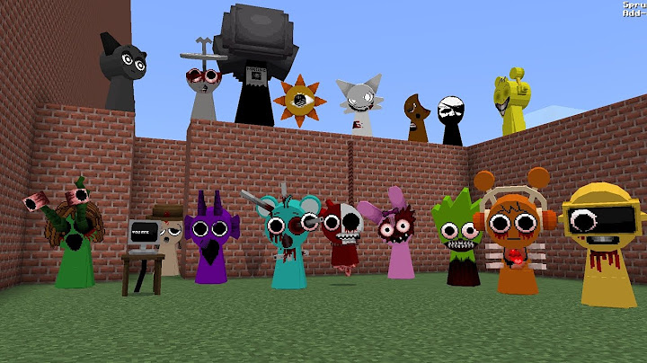 Sprunki Incredibox Phase 2 3d Mod In Maze in Minecraft PE