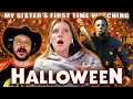 Sister's First Reaction to the Classic Horror 'Halloween' (1978) 🎃 | Berly Movie Reaction