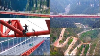 Architectural wonder: Shuangbaote Bridge - A symbol of overcoming all challenges. Chinese Mountains