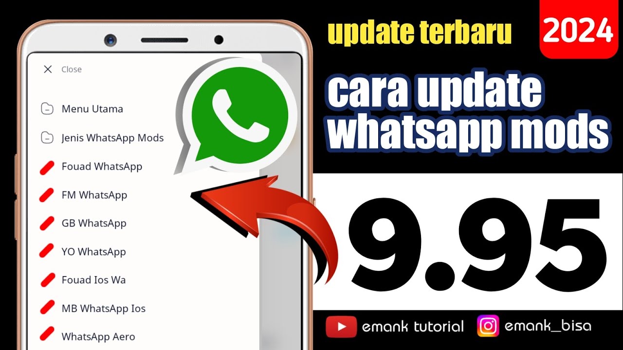 update whatsapp mod versi terbaru 2024 whatsapp mod v9.95 fm