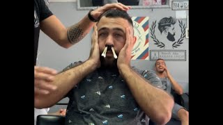 Guy Squirms and Screams While Getting Facial and Nose Hair Waxed  1072104