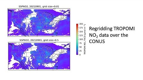 Tutorial 0 - Regridding one-day TROPOMI NO2