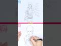【ワンパンマン・サイタマ】15秒•3分•10分　お絵描き好きの妻と美術2夫　描き比べ　#shorts #イラスト #イラストメイキング #夫婦 #描き比べ #描いてみた #ワンパンマン #サイタマ