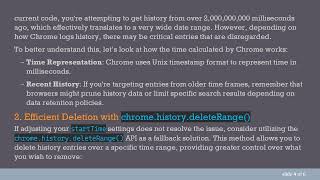 Solving the chrome.history.search() Limitations in Your Chrome Extension