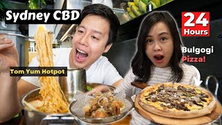 Eating in SYDNEY CBD for 24Hours | BEST Thai Food and Japanese Izakaya Bar