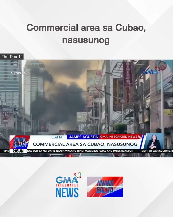 Commercial area sa Cubao, nasusunog | Unang Balita