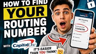 How to find your routing number with Capital One