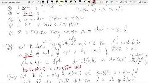 BMath Algebra III: Rings and modules - Lecture 13