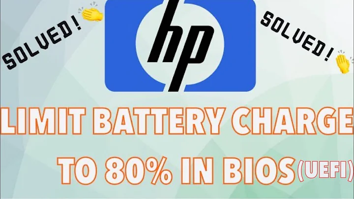 [HP] How To Limit HP Laptop Battery Charge to 80% in BIOS (UEFI)✅ Windows 11/10❎