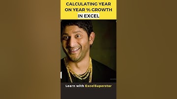 Calculating Year On Year % Growth in Excel