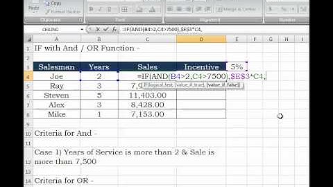 Lesson 2   IF with And & Or Function