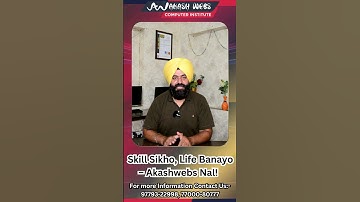 "Skillful Hands Shape a Bright Future at Akashwebs!" #akashwebs #computercourse #akashdeepsingh #job