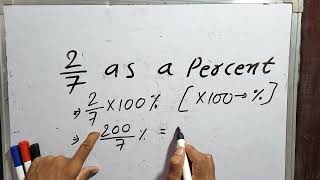 2/7 as a percent | 2/7 In Percentage || How Many Percentage | Percentage In Hindi || Number | Result