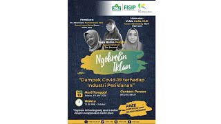 Webinar: Ngobrolin Iklan - Dampak Covid-19 Terhadap Industri Periklanan