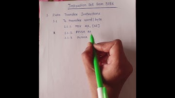 20.2 PUSH and PUSHA data transfer instruction in 8086