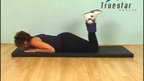 Lying Leg Curl (ankle weights) Senior Female