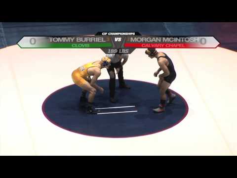 CIF Wrestling - McIntosh, Calvary Chapel vs Burriel, Clovis